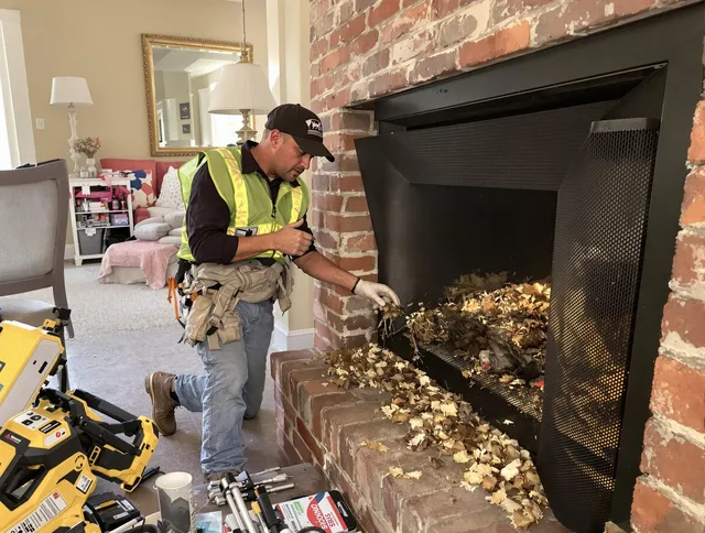 Safe screening installation by Stallings Chimney Sweep in Stallings, NC