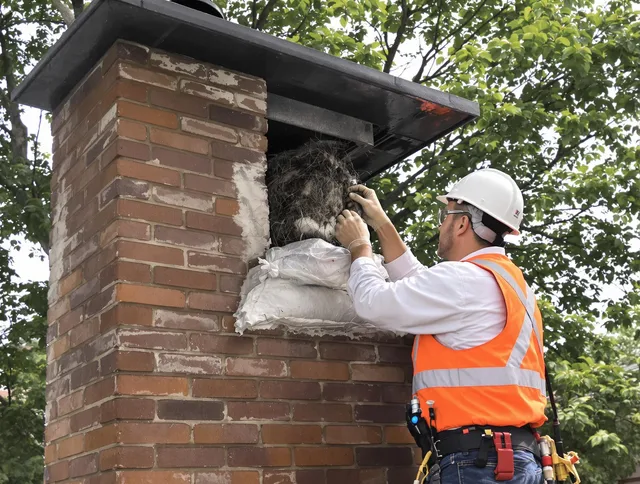 Humane removal of debris and animals by Stallings Chimney Sweep in Stallings, NC