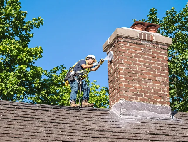 Stallings Chimney Sweep performing an inspection with advanced tools in Stallings, NC