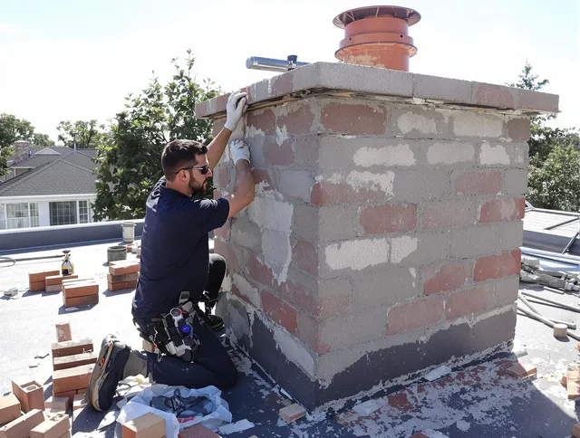 Advanced chimney repair process by Stallings Chimney Sweep in Stallings, NC