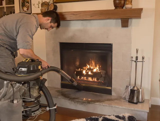 Routine fireplace upkeep by Stallings Chimney Sweep in Stallings, NC